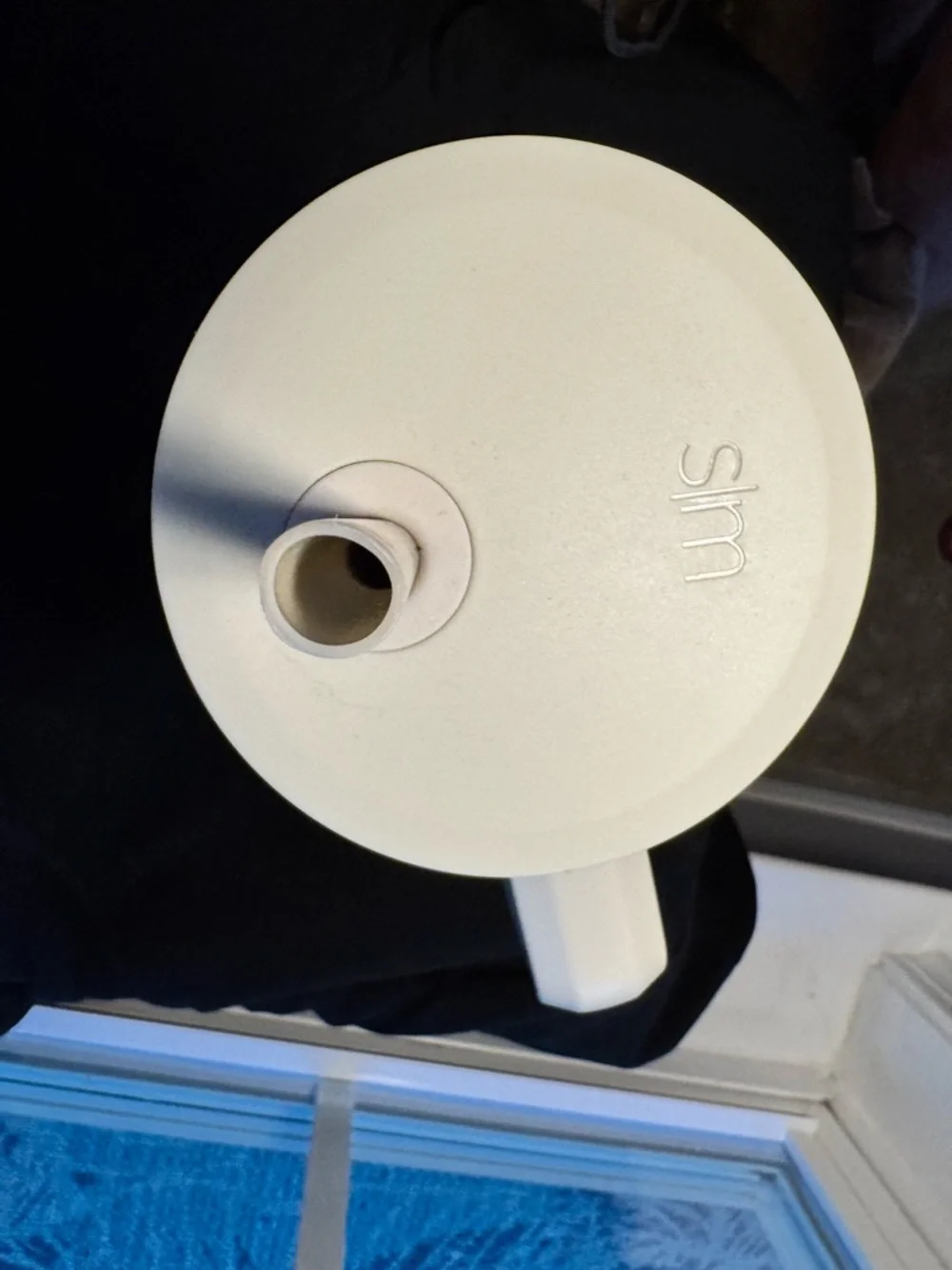 Checkered Insulated Travel Mug with Handle - Beige & Cream - Picture 7 of 9